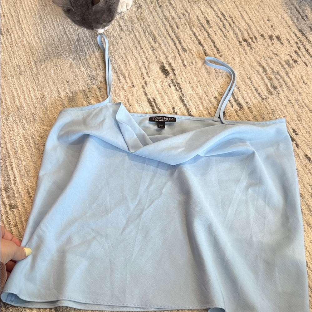 Topshop Sky Blue Camisole Top